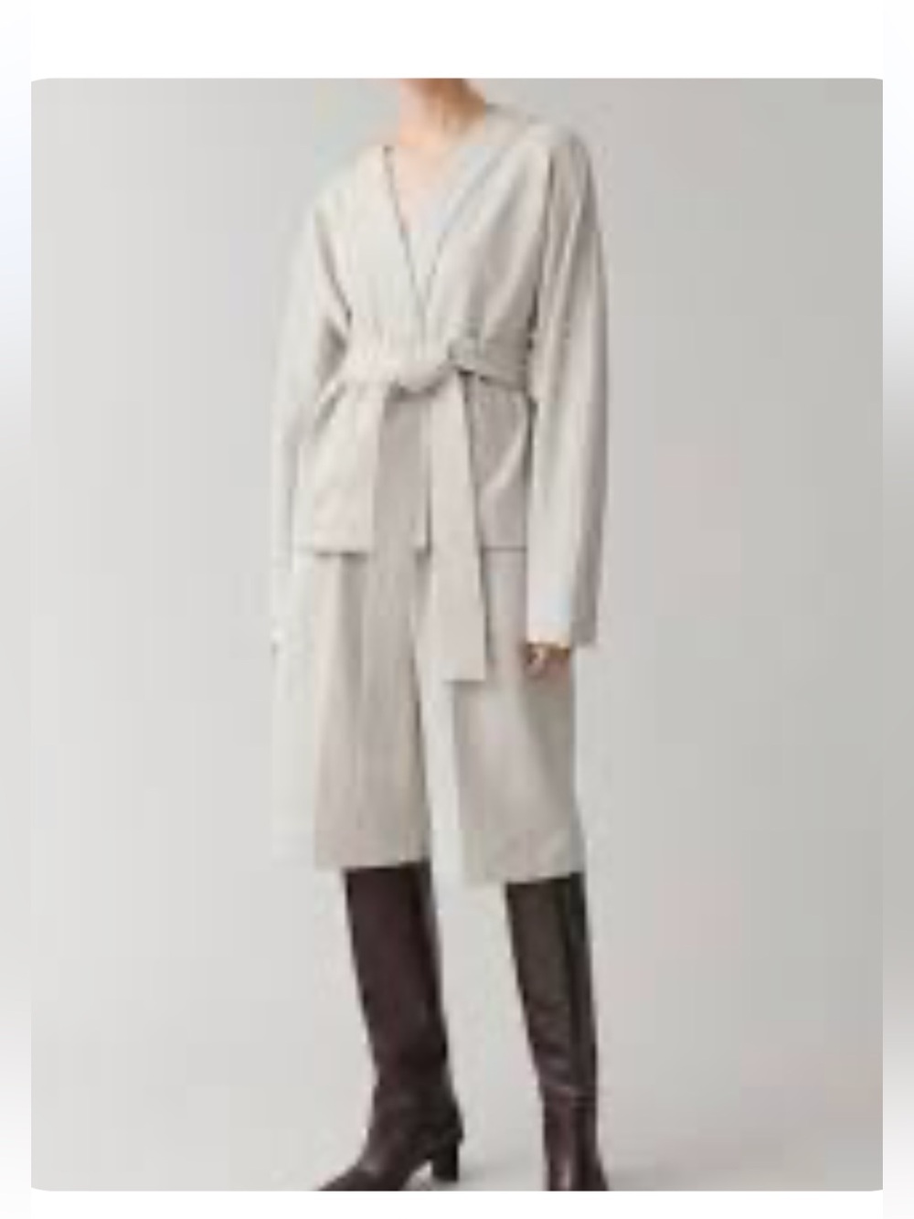 COS Belted Cotton Linen Gardigan
